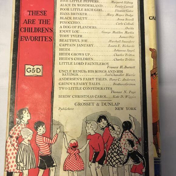 Vintage Rare Pinocchio by Carlo Collodi W/ DJ Grosset & Dunlap Carlo Lorenzini - Picture 3 of 12